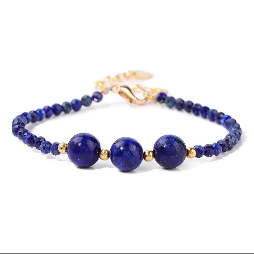 Lapis Lazuli Beaded Bracelet